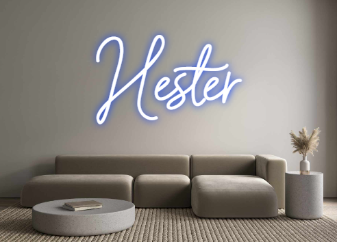 Neon personalizado: Hester