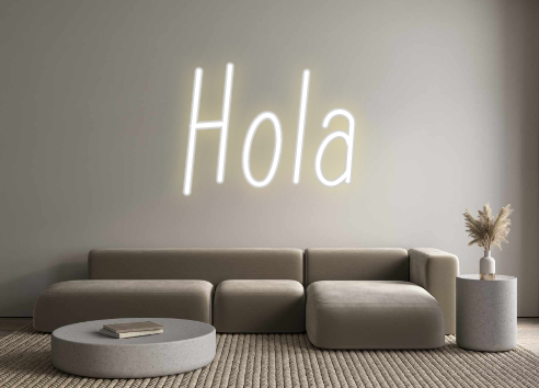 Neon personalizado: Hola