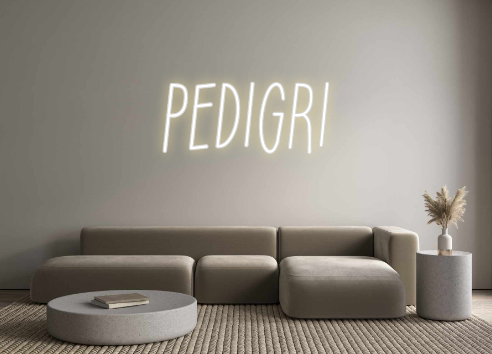 Neon personalizado: PEDIGRI