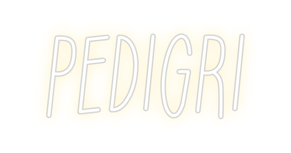 Neon personalizado: PEDIGRI