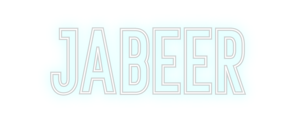 Neon personalizado: Jabeer