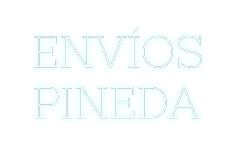 Neon personalizado: ENVÍOS
PINEDA
