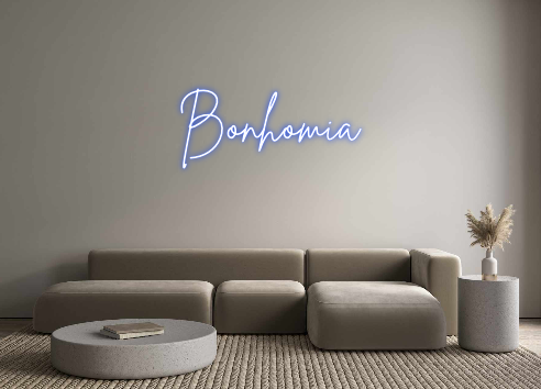 Neon personalizado: Bonhomia