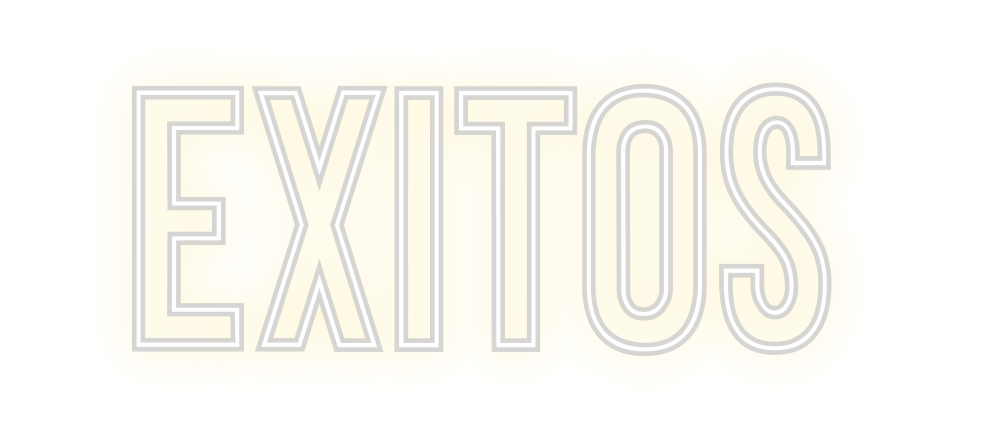 Neon personalizado: EXITOS