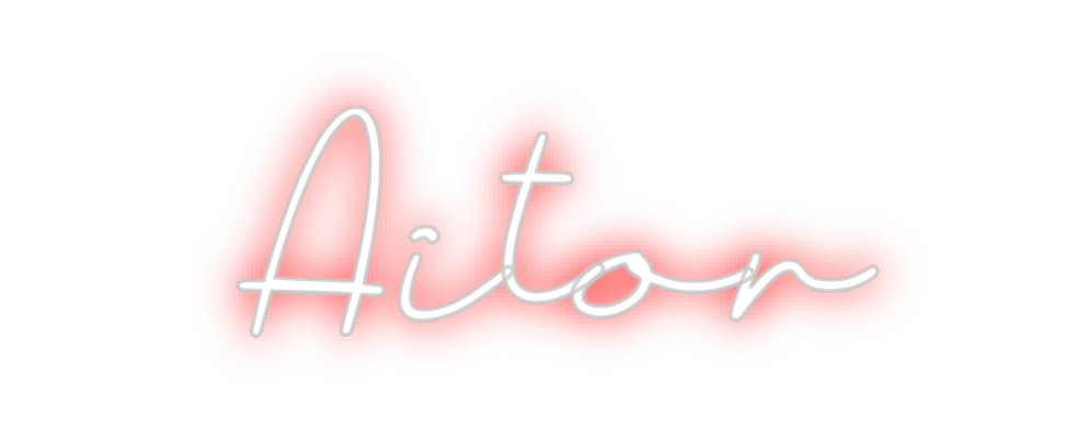 Neon personalizado: Aitor