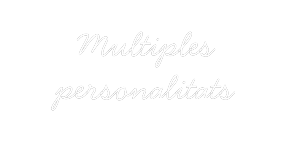 Neon personalizado: Multiples
pe...