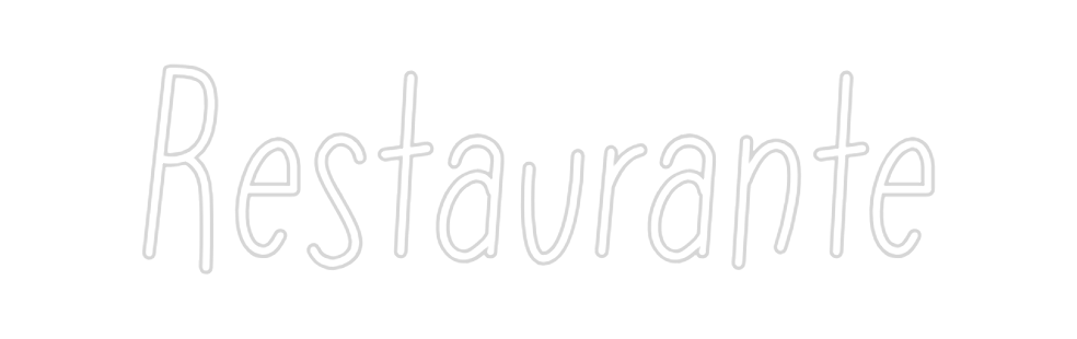 Neon personalizado: Restaurante