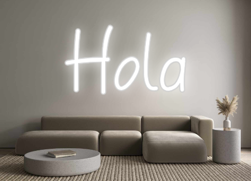 Neon personalizado: Hola