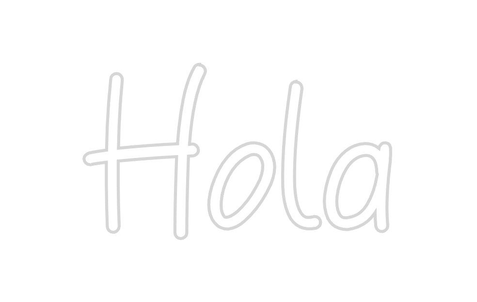 Neon personalizado: Hola