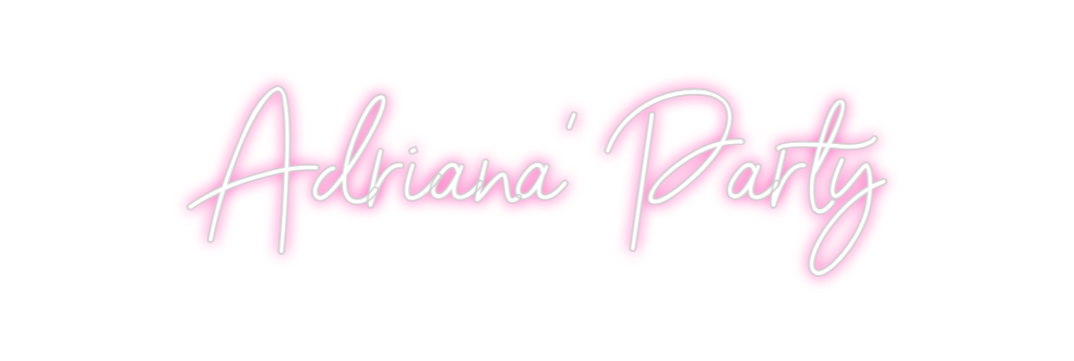 Neon personalizado: Adriana' Party