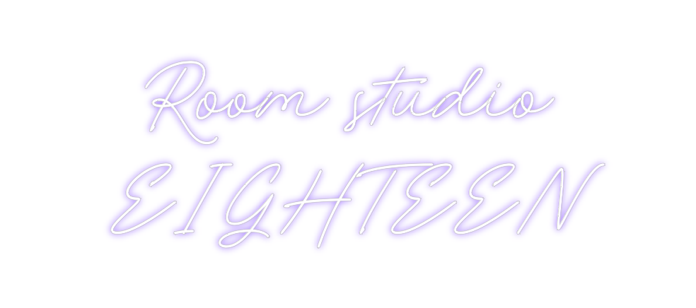 Neon personalizado: Room studio
...