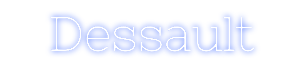 Neon personalizado: Dessault