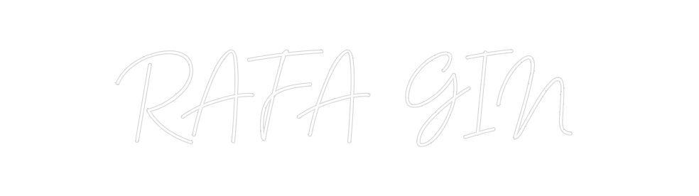 Neon personalizado: RAFA  GIN
