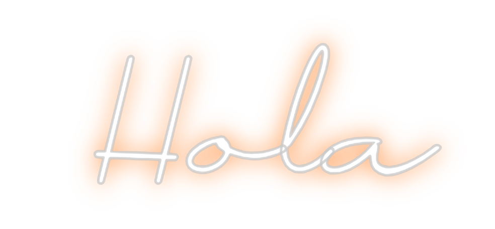 Neon personalizado: Hola