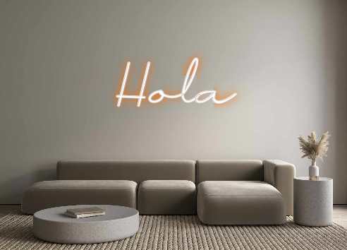Neon personalizado: Hola