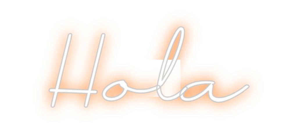 Neon personalizado: Hola