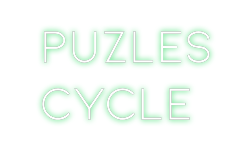 Neon personalizado: PUZLES
CYCLE