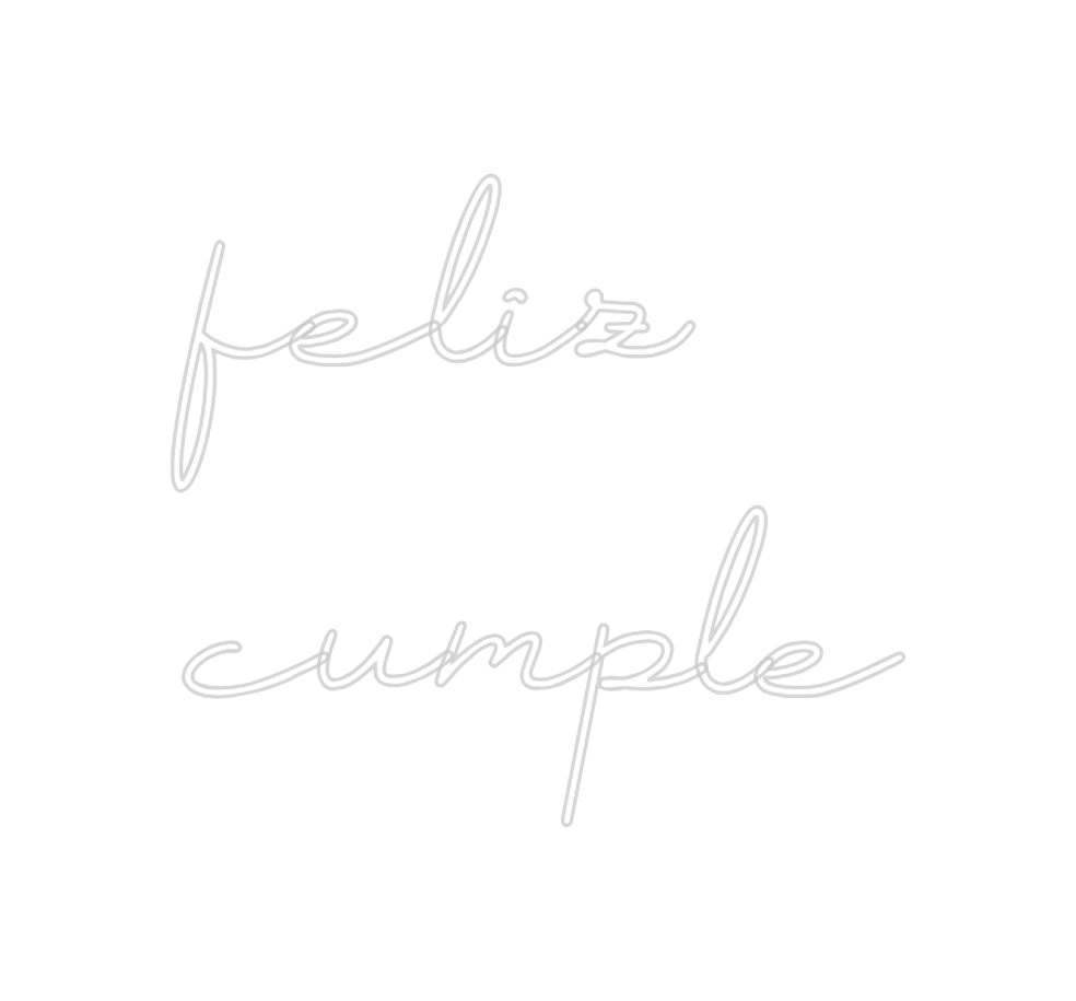 Neon personalizado: feliz
cumple