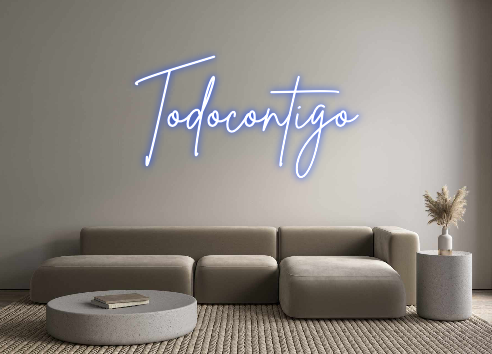 Neon personalizado: Todocontigo