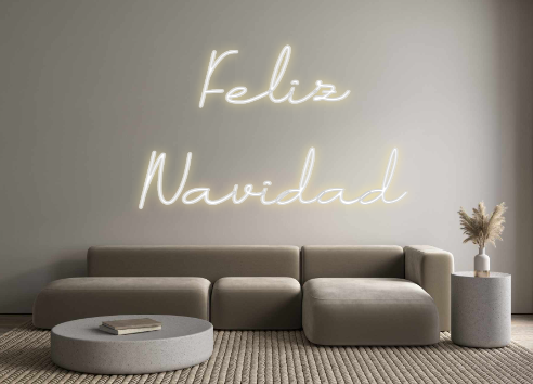 Neon personalizado: Feliz
 Navidad