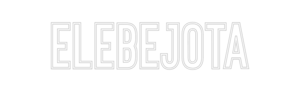 Neon personalizado: Elebejota