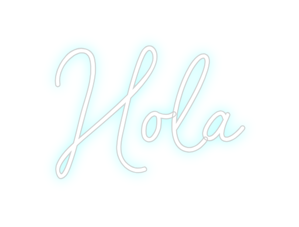 Neon personalizado: Hola