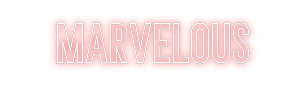 Neon personalizado: Marvelous