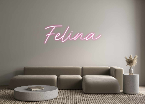 Neon personalizado: Felina