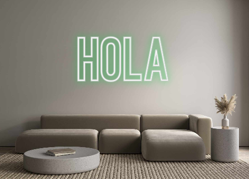 Neon personalizado: Hola