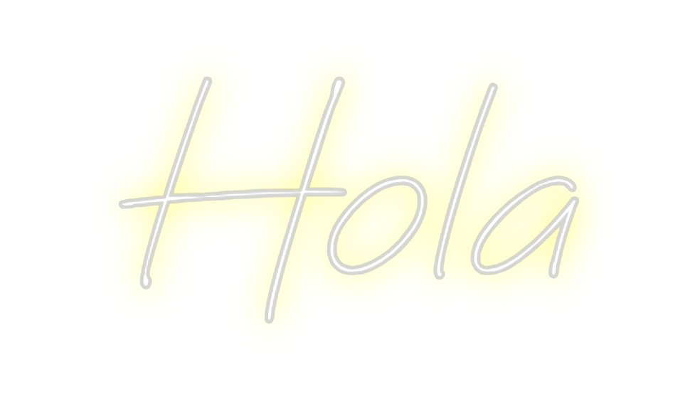 Neon personalizado: Hola