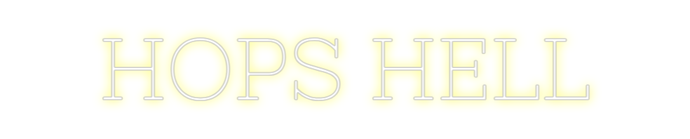 Neon personalizado: HOPS HELL