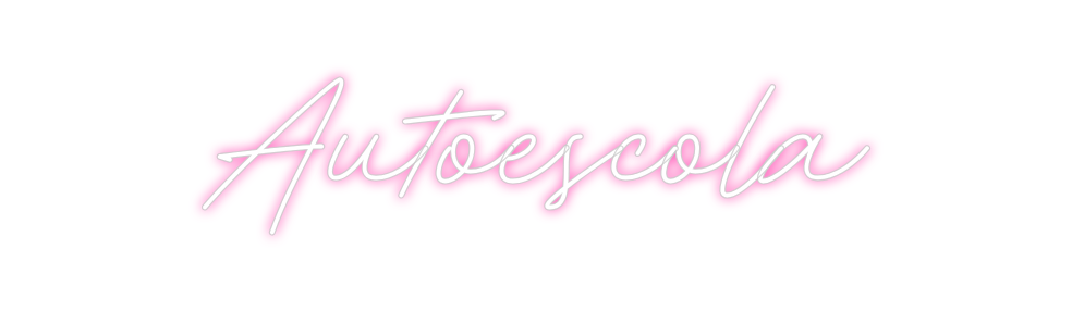 Neon personalizado: Autoescola