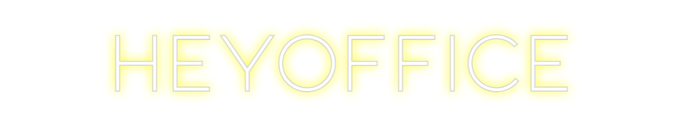 Neon personalizado: HEYOFFICE