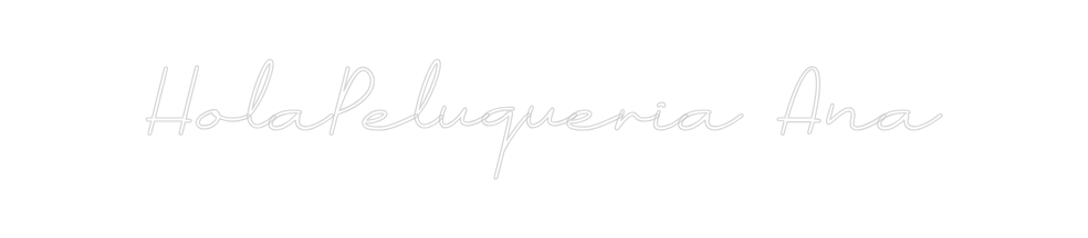 Neon personalizado: HolaPeluqueri...