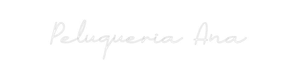 Neon personalizado: Peluqueria Ana