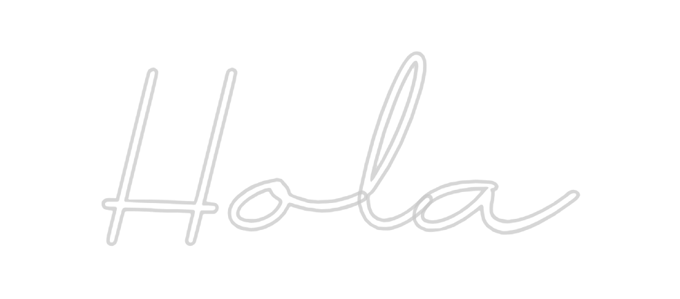 Neon personalizado: Hola