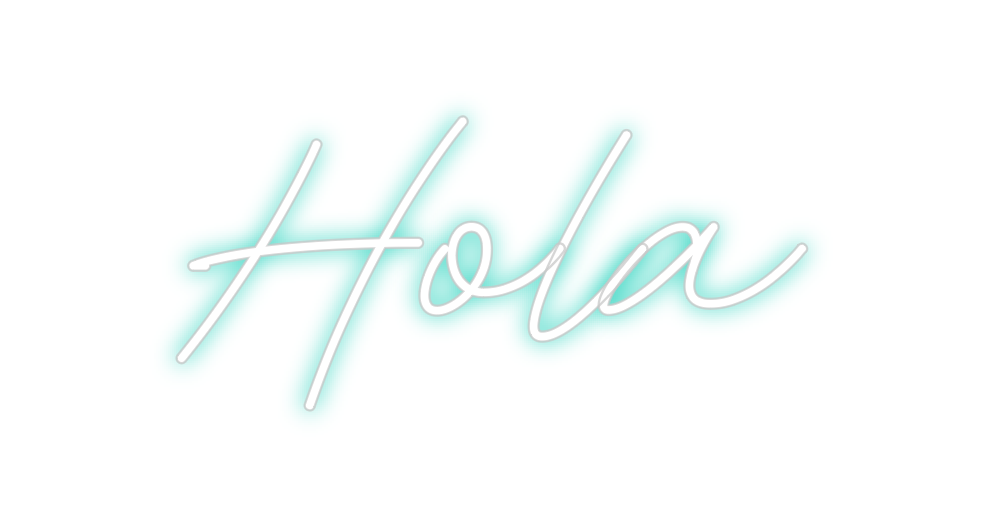 Neon personalizado: Hola
