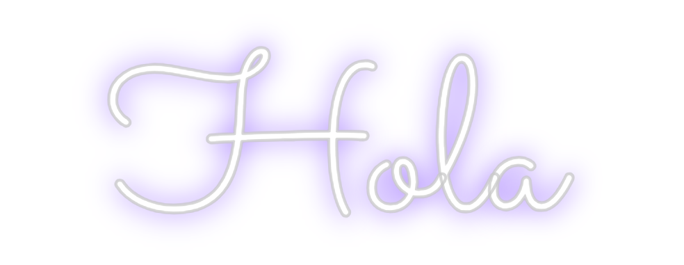 Neon personalizado: Hola