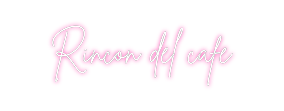 Neon personalizado: Rincón del cafe