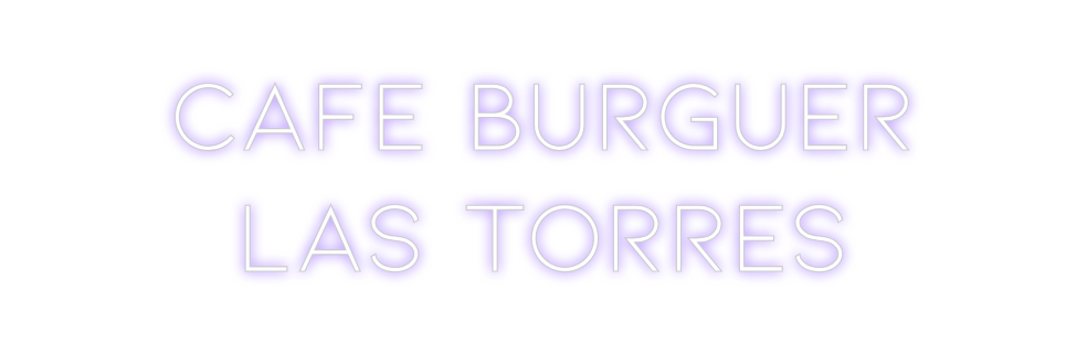 Neon personalizado: Cafe burguer ...