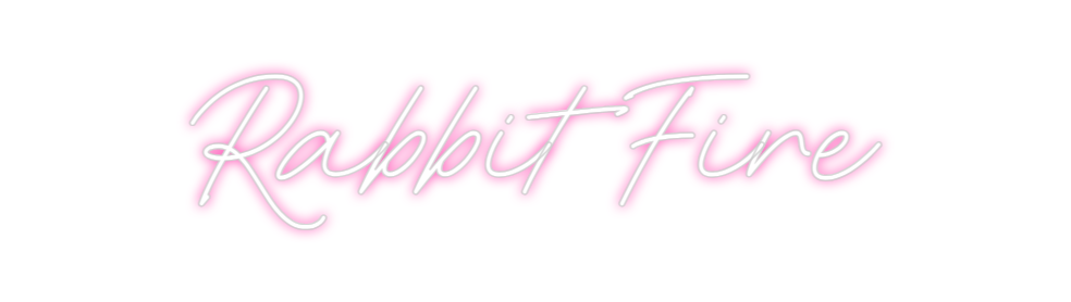 Neon personalizado: Rabbit Fire