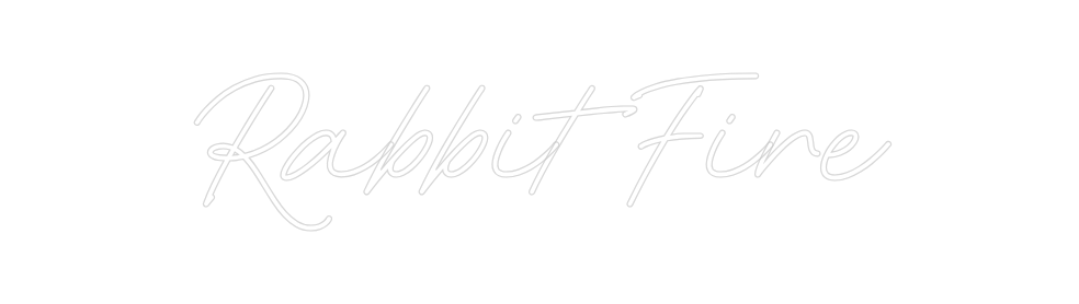 Neon personalizado: Rabbit Fire