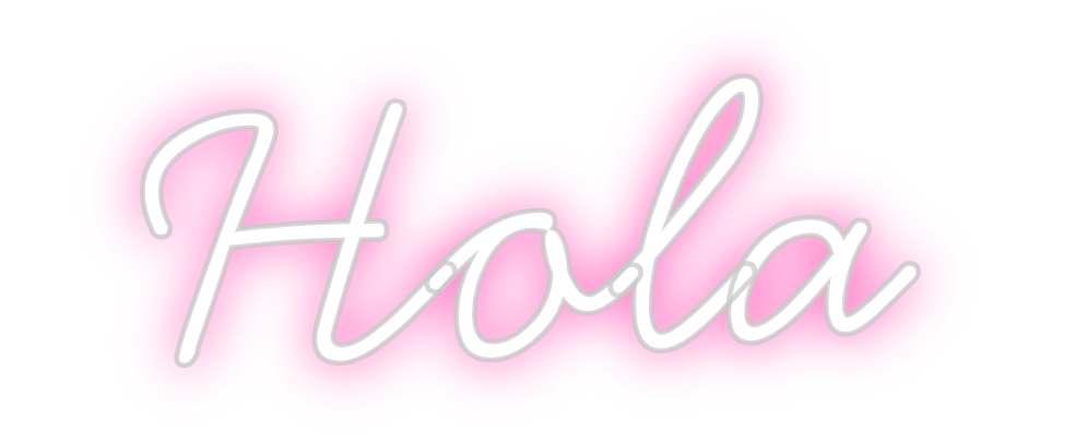 Neon personalizado: Hola
