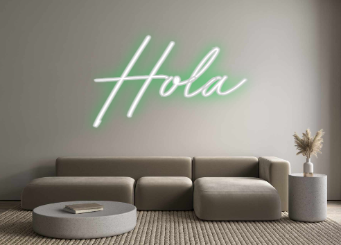 Neon personalizado: Hola