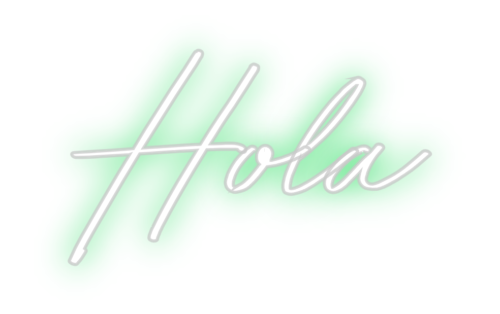 Neon personalizado: Hola