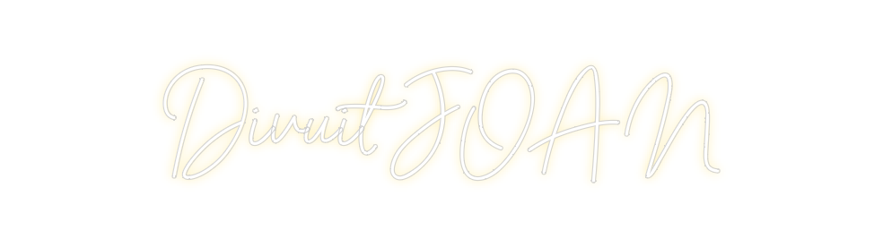 Neon personalizado: Divuit JOAN