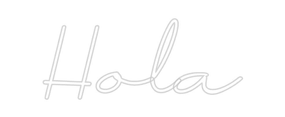 Neon personalizado: Hola