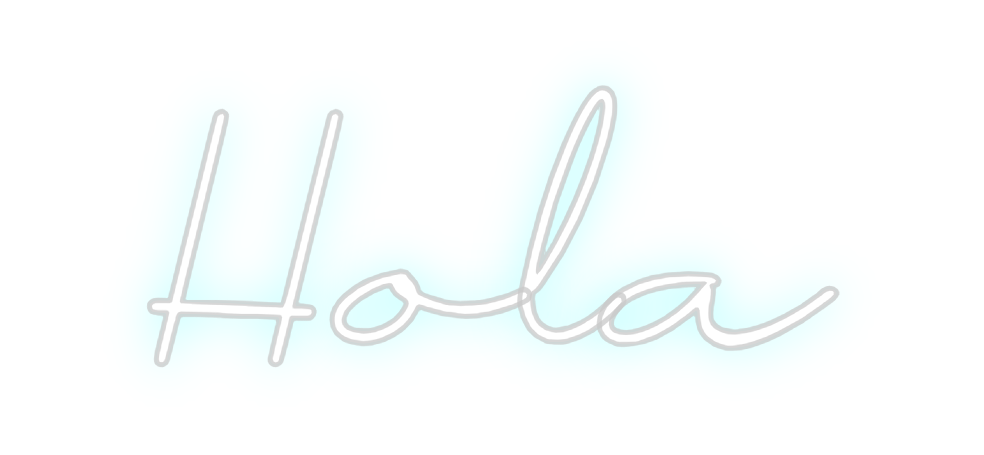 Neon personalizado: Hola