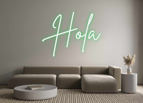 Neon personalizado: Hola
