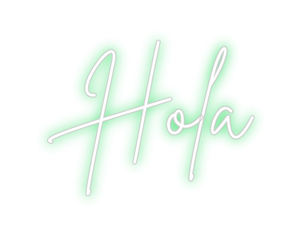 Neon personalizado: Hola